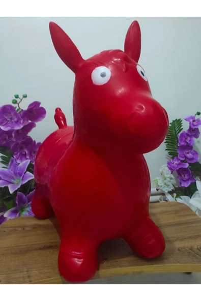 (KONTROL EDİLMİŞTİR) Şişme Eşek (50 X 55 CM) Eşşek Zıp Zıp Sevimli Hayvan Çocuk Bebek Plates ürün görseli 1