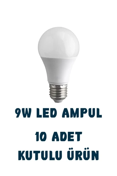 Noas 9w Tasarruflu Led Ampul 10 Adet - Resim 2