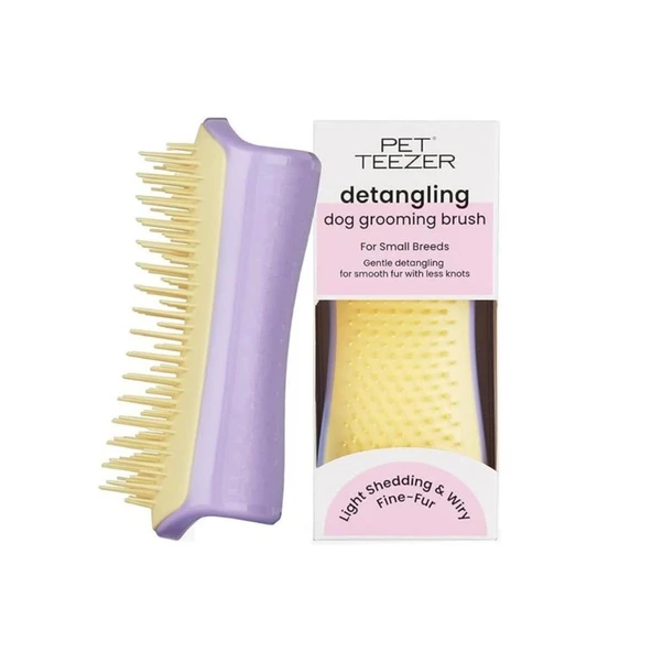 Pet Teezer Düğüm Açıcı Mor Küçük Irk Köpeklere Özel Fırça ürün görseli 1
