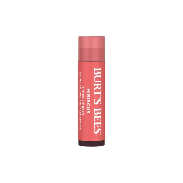 Burts Bees Tinted Lip Balm Hibiscus - Renkli Dudak Bakım Kremi Gül Kurusu 4.25 g ürün görseli 1
