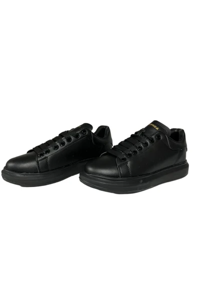 Forzaa Siyah Ortopedik Düz Taban Sneaker - Resim 5