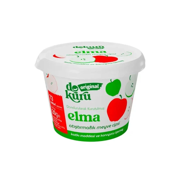 Dokuru Original Elma Atıştırmalık Meyve Cipsi 20 gr ürün görseli 1