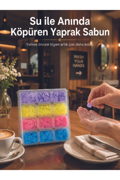 24 Adet Taşınabilir Yaprak Sabun Kutusu ürün görseli 1