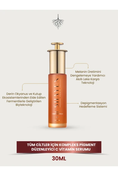 Shayen Paris Aydınlatıcı, Cilt Tonu Eşitleyici C Vitamini | Vita C Complex Serum 30 ml ürün görseli 1