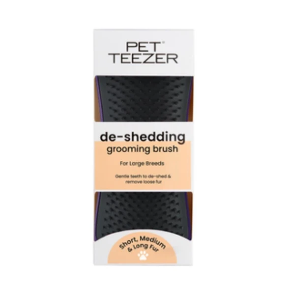 Pet Teezer Tüy Dökülme Karşıtı ve Kir Temizleyici Gri Köpek Fırçası ürün görseli 1