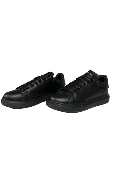Forzaa Siyah Ortopedik Düz Taban Sneaker - Resim 3