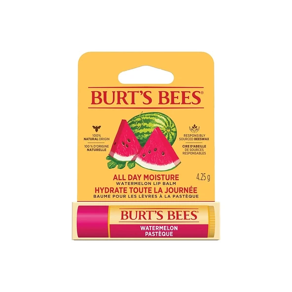 Burts Bees Watermelon Lip Balm - Karpuz Aromalı Dudak Bakım Kremi 4.25 g ürün görseli 1