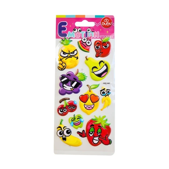 Bu-Bu Puffy Stickers Sebzeler ürün görseli 1