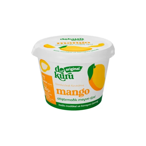 Dokuru Original Mango Atıştırmalık Meyve Cipsi 20 gr ürün görseli 1