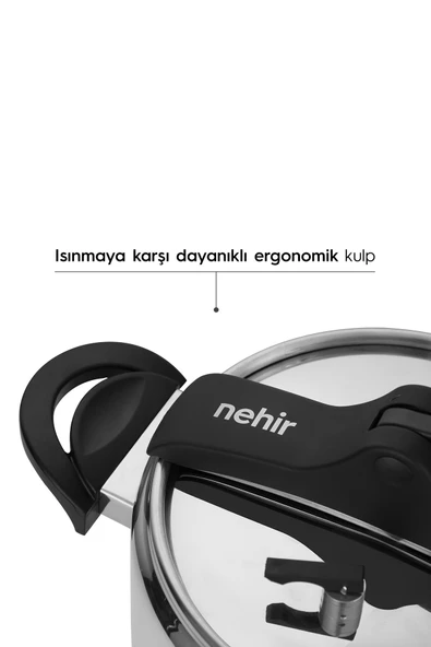 Silver Trend Paslanmaz Çelik 4 Litre Düdüklü Tencere - Resim 4