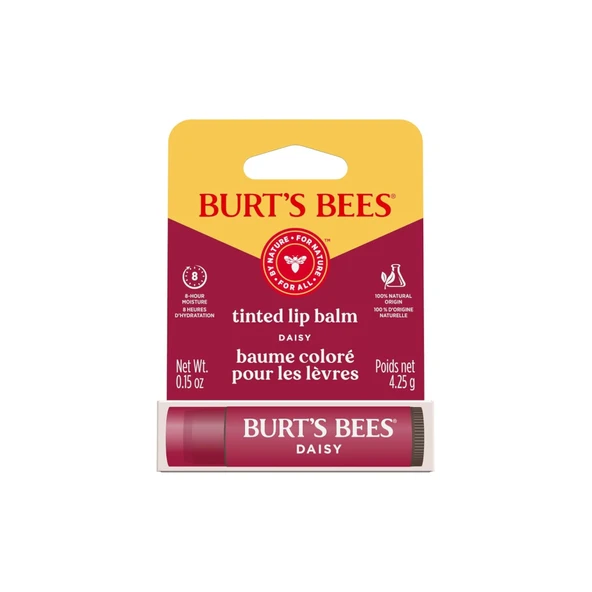 Burts Bees Tinted Lip Balm Daisy - Renkli Dudak Bakım Kremi Mercan Çiçeği 4.25 g ürün görseli 1