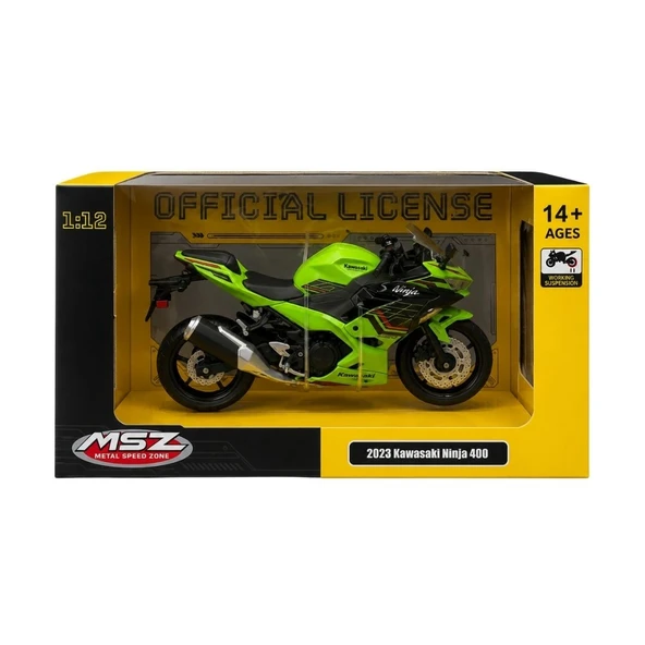 Cca 1/12 2023 Kawasaki Ninja 400 Model Araba ürün görseli 1