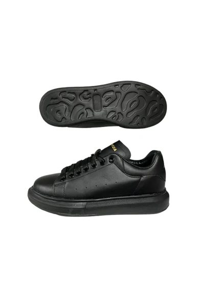 Forzaa Siyah Ortopedik Düz Taban Sneaker - Resim 4