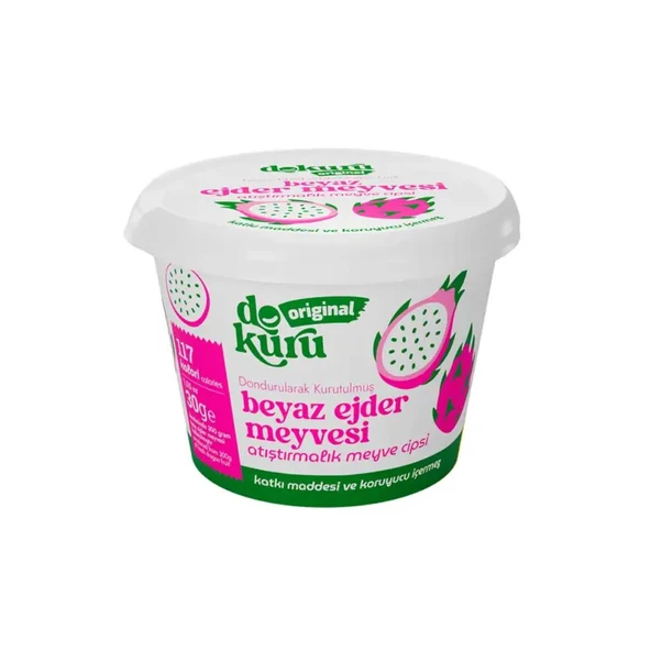 Dokuru Original Beyaz Ejder Meyvesi Atıştırmalık Meyve Cipsi 30 gr ürün görseli 1