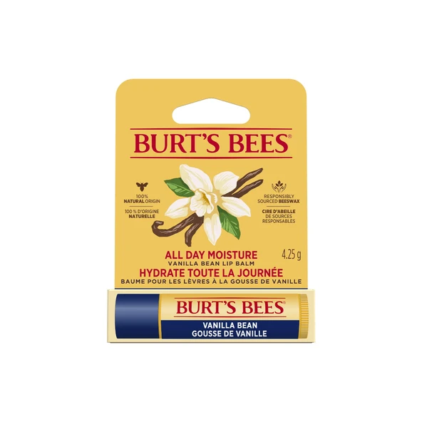 Burts Bees Vanilla Lip Balm - Vanilya Aromalı Dudak Bakım Kremi 4.25 g ürün görseli 1