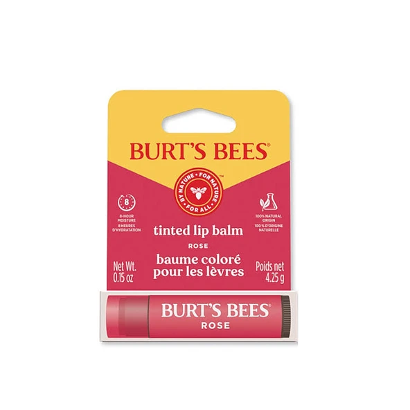 Burts Bees Tinted Lip Balm Rose - Renkli Dudak Bakım Kremi Kırmızı 4.25 g ürün görseli 1