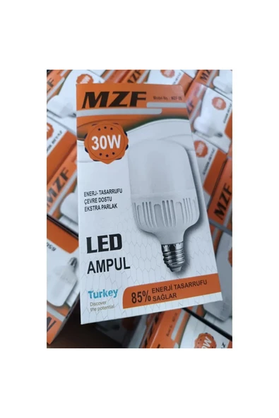 MZF LED Jumbo Ampul 30W – Beyaz Işık (6500K), E27 Duy, Enerji Tasarruflu ürün görseli 1