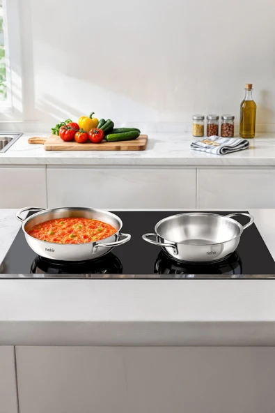 Silver 4 Parça Paslanmaz Çelik Güveç Tipi Sahan Seti (18-20 cm) ürün görseli 1