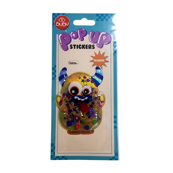 Bu-Bu Pop-Up Stickers Boynuzlu Minyon ürün görseli 1