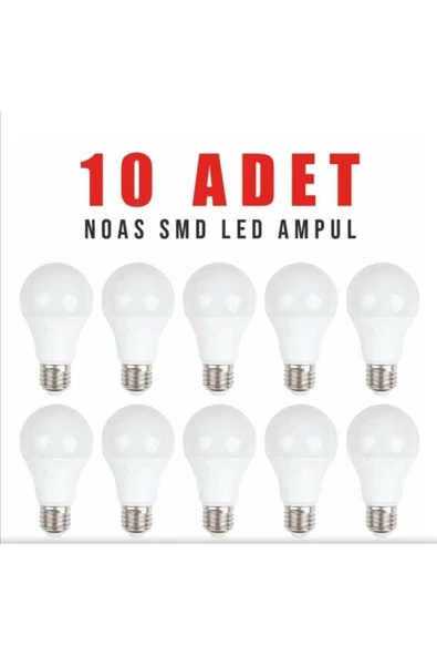 Noass Led Orjınal Noas Beyaz Led Ampul 10 Adet ürün görseli 1