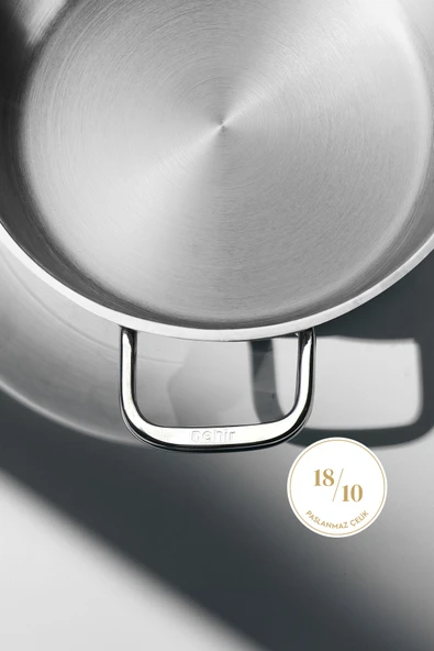 Silver 6 Parça Paslanmaz Çelik Sahan Seti (16-18-20 CM) - Resim 4