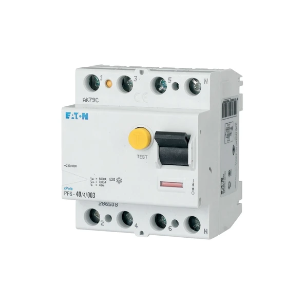 Eaton PF6-63-4-03 4x63A 300mA Kaçak Akım Koruma Rölesi ürün görseli 1