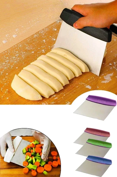 Hamur Doğrayıcı Çelik Spatula Sebze Ve Meyve Dilimleyici Spatula ürün görseli 1