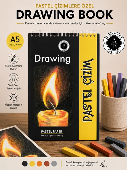 DreamArt Galery A5 Pastel Çizim Defteri Çizim Defteri ürün görseli 1