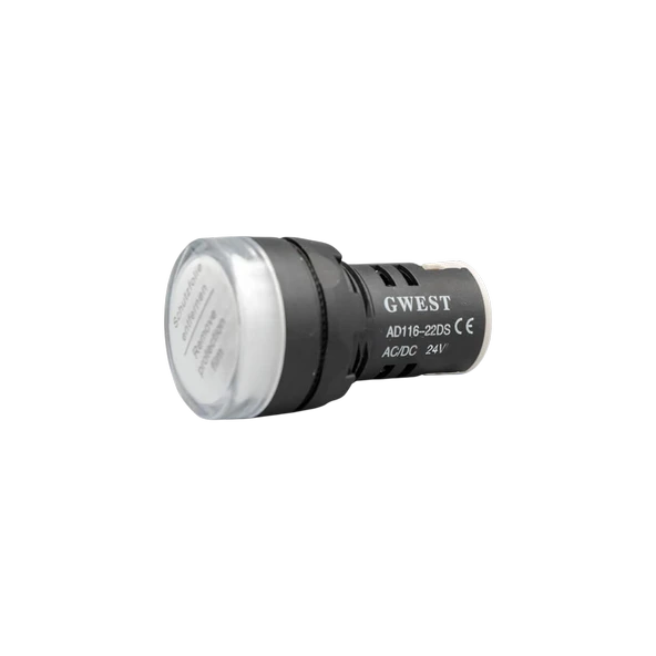 Gwest 22 - 24V - B Led Sinyal 24V. AC-DC Beyaz 10 Adet ürün görseli 1
