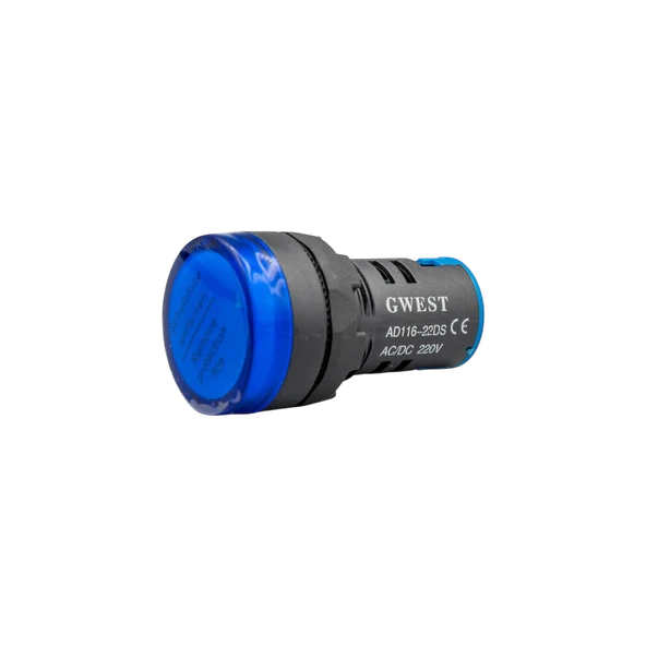 Gwest 22 - M Led Sinyal 220V. AC-DC Mavi 10 Adet ürün görseli 1