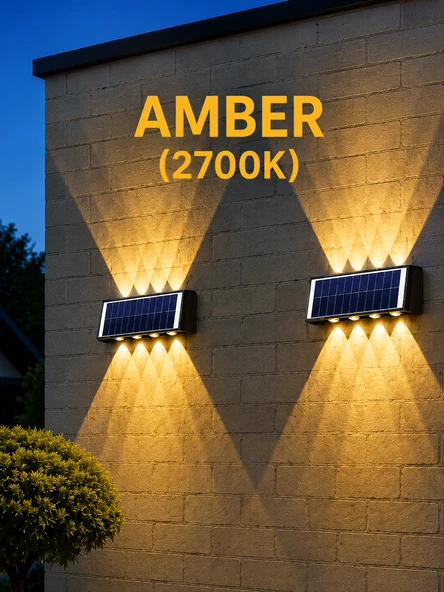 Cata 20 Watt Dış Mekan Modern Aplik Kos Solar Amber CT-8010a ürün görseli 1