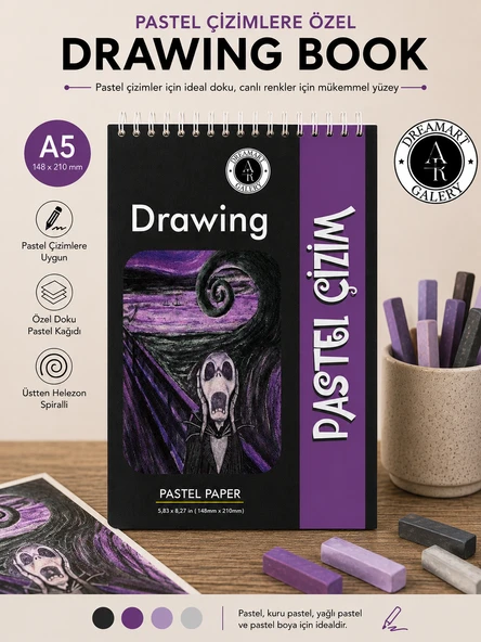 DreamArt Galery A5 Pastel Çizim Defteri Çizim Defteri ürün görseli 1