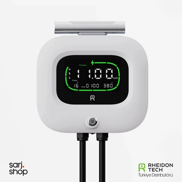 Rheidon Tech WB500 11 kW Akıllı Duvar Tipi Elektrikli Araç Şarj İstasyonu Type 2 Wi-Fi RFID ürün görseli 1