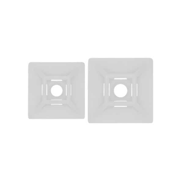 Gwest HW - 3A Yapışkanlı Kroşe 19x19 mm Beyaz 100 Adet ürün görseli 1