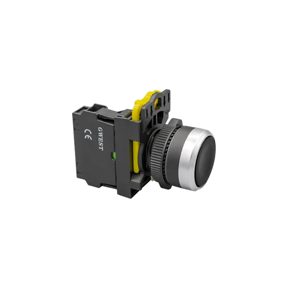 Gwest A5 - 41 22mm Yaylı Buton 1NO Siyah 10 Adet ürün görseli 1