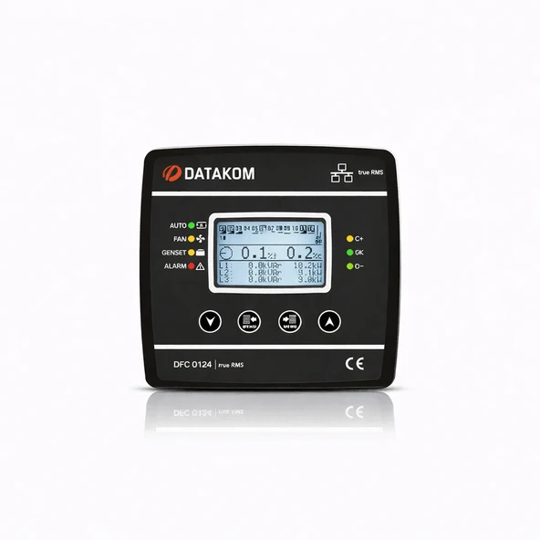 Datakom DFC 0124 TFT 2.9'' (24 R) SVC'li Reaktif Güç Kontrol Rölesi ürün görseli 1