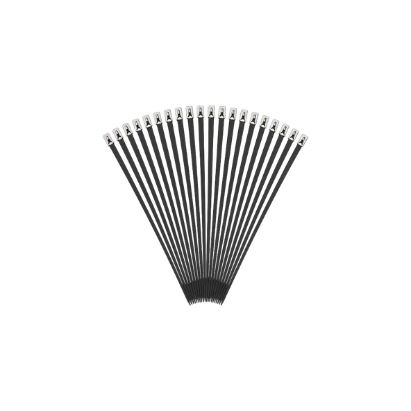 Tügen PVC Kaplı Paslanmaz Çelik Kablo Bağı 4,6 x 300 mm 100 Adet ürün görseli 1