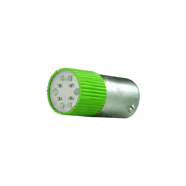 Gwest BA9SC - 110V - Y Led Ampul 110V. AC-DC Yeşil 50 Adet ürün görseli 1