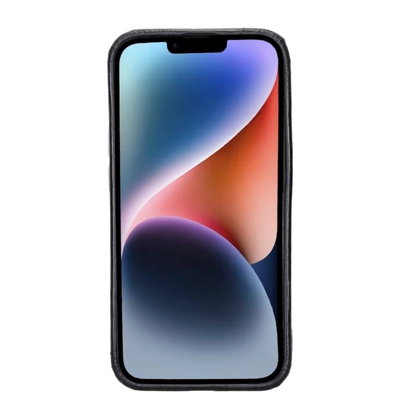 Apple iPhone 15 Uyumlu Deri Arka Kapak ROCK RST1 - Resim 2