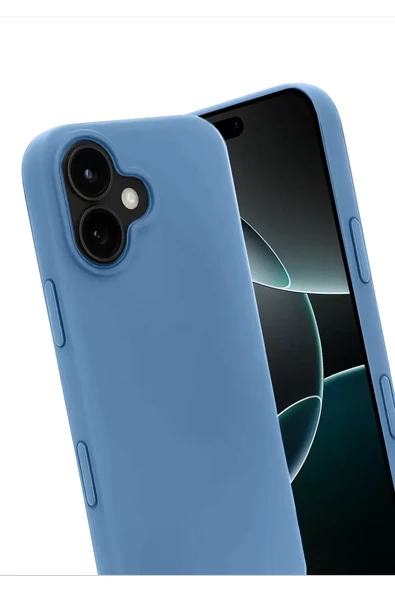 Newface Apple iPhone 17 First Silikon - Mavi - Resim 3