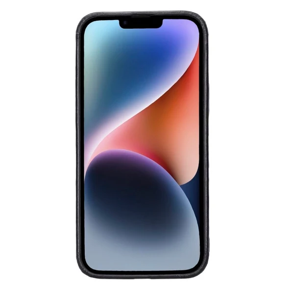 Apple iPhone 15 Plus Uyumlu Deri Arka Kapak ROCK RST1 - Resim 2