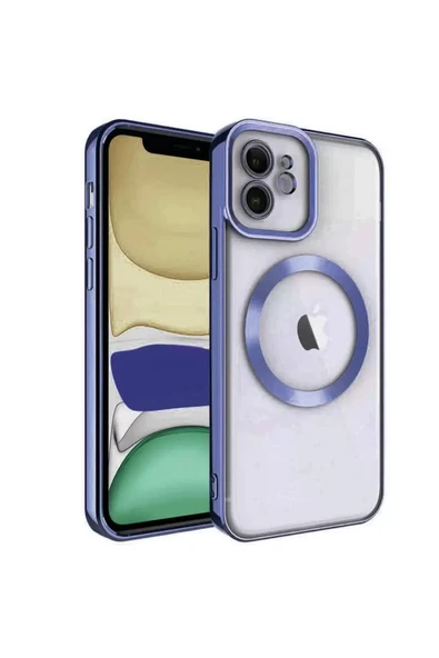 Newface Apple iPhone 11 Kılıf Kross Magneticsafe Kapak - Lacivert ürün görseli 1
