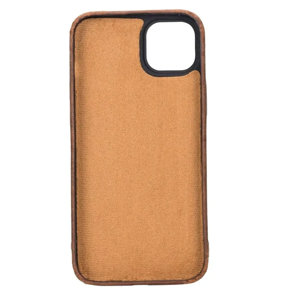 Apple iPhone 15 Plus Uyumlu Deri Arka Kapak ROCK G2 - Resim 3