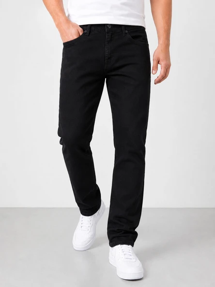 Lion Life Regular Fit Likralı Erkek Siyah Jean Pantolon 7736 ürün görseli 1