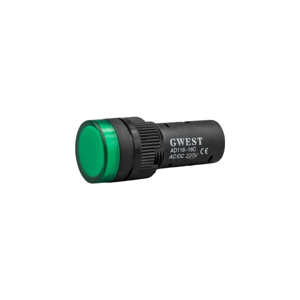 Gwest 16 - Y Led Sinyal 220V. AC-DC Yeşil 20 Adet ürün görseli 1