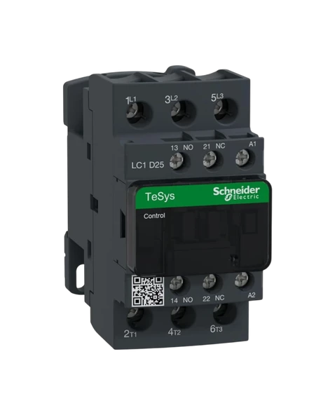 Schneider LC1D25M7 Kontaktör TeSys 25A 11kW 220V AC ürün görseli 1