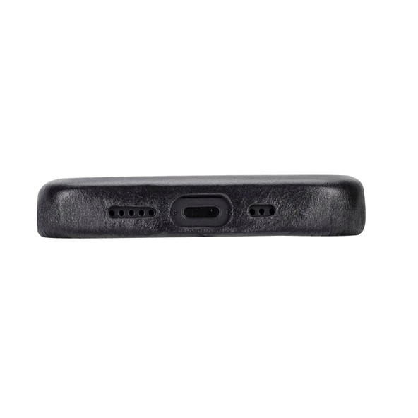 Apple iPhone 15 Uyumlu Deri Arka Kapak ROCK RST1 - Resim 4