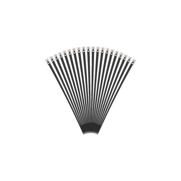 Tügen PVC Kaplı Paslanmaz Çelik Kablo Bağı 4,6 x 152 mm 100 Adet ürün görseli 1
