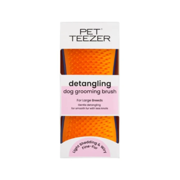 Pet Teezer Düğüm Açıcı Turuncu Köpek Fırçası ürün görseli 1