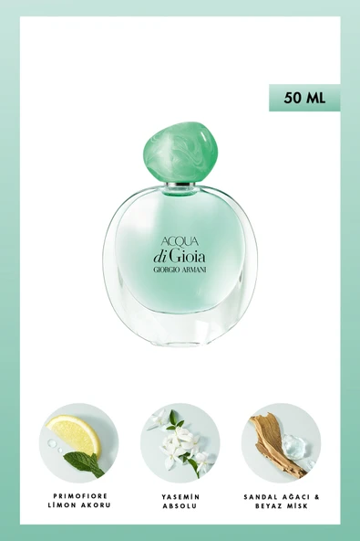 GİORGİO ARMANİ GİORGİO ARMANİ Acqua Di Gioia EDP 50 ml Kadın Parfüm 3605521172587 ürün görseli 1